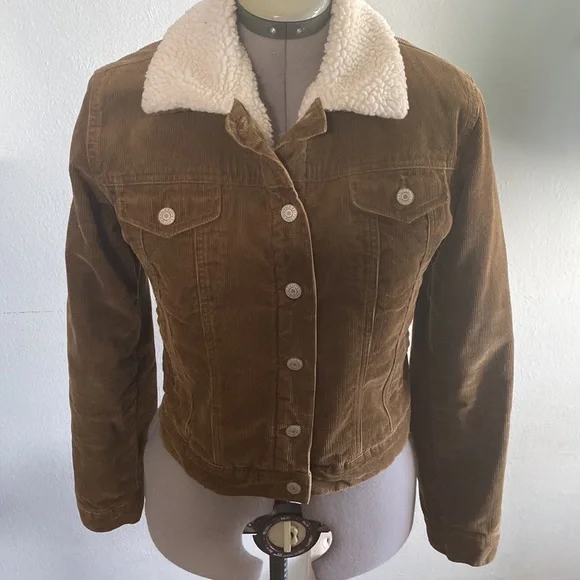 Sherpa Lined Corderoy Jacket S - Picture 6 of 11